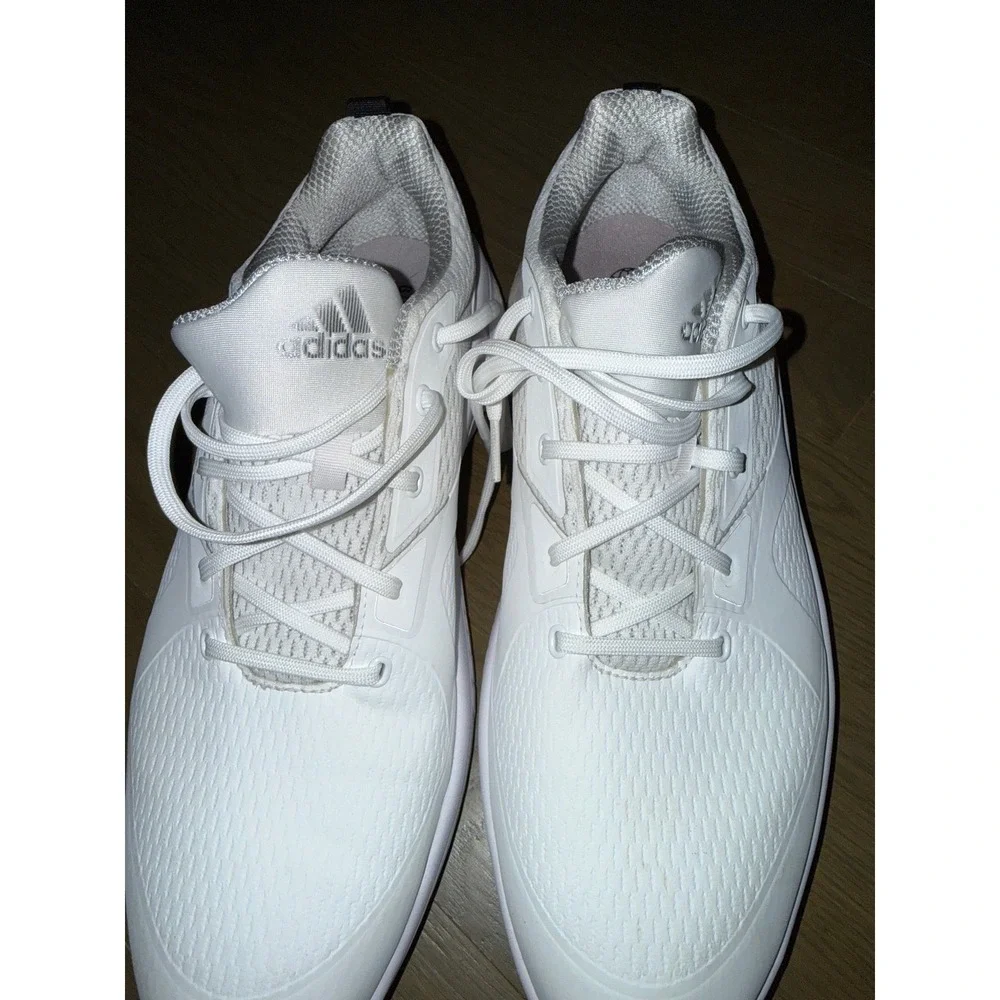 Adidas Solarmotion Spikeless Golf Shoes White Silver GX6425 Mens Size 14